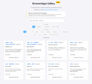 BrowserApps Gallery